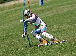 Patrick Menge im Weltcupslalom von Rettenbach im Juli 2011