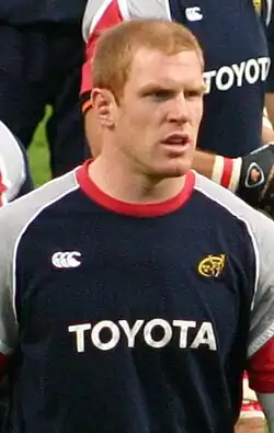 Paul O’Connell beim Aufwärmen