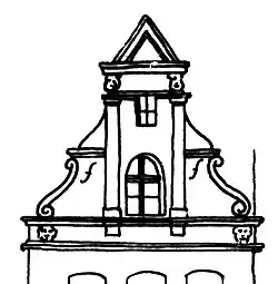 Giebelzeichnung von Paul Sültenfuß