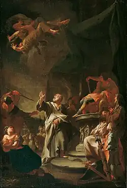 Der Sturz des Magiers Simon, um 1743