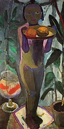 Paula Modersohn-Becker Kinderakt mit Goldfischglas, 1906/1907