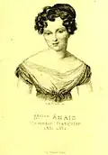 Porträt von Pauline-Anaïs-Nathalie Aubert (1802–1871) von Fugère