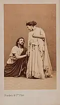Pauline Viardot und Michot in Alceste, Fotografie von Disdéri (1861)
