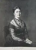 Pauline Viardot 1874, Fotografie eines Gemäldes von Harlamoff