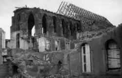 Nach den Kriegszerstörungen von 1944