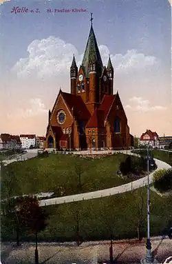 Couleurkarte mit der Pauluskirche als Motiv