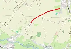 Streckenabschnitt Pavé de Verchain-Maugré à Quérénaing