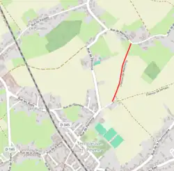 Streckenabschnitt Pavé du Moulin-de-Vertain