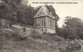 Pavillon des Schlosses Nanteuil um 1900