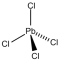 Strukturformel von Blei(IV)-chlorid