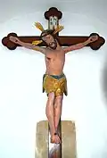 Frühgotisches Kruzifix aus dem 14. Jahrhundert