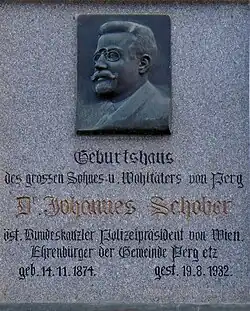 Johann Schober Geburtshaus