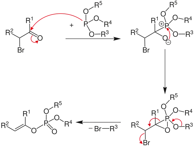Reaktionsmechanismus der Perkow-Reaktion