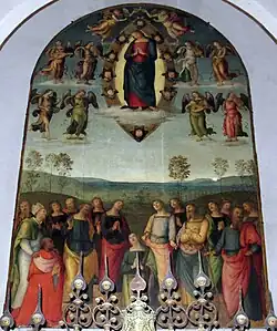 Assunta von Perugino, 1506, Seripandi-Kapelle der Kathedrale von Neapel