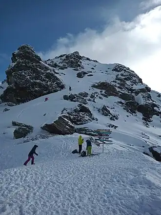 Gipfelaufbau des Pfaffenbichls von Norden