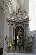 Südlicher Seitenaltar, Unterweisung Mariens