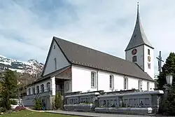 Ansicht der Kirche von Südwesten