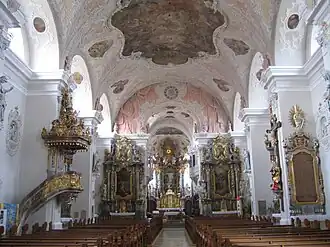 Innenansicht der Pfarrkirche St. Jakob