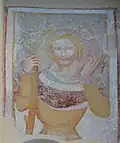Christophorusfresko außen an der Chorsüdwand