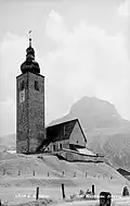 Pfarrkirche Lech am Arlberg im Jahr 1939