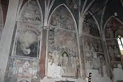 Fresken an der Chornordwand