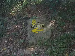 Ein klassischer Jakobswegweiser