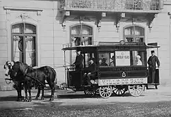 Pferdeomnibus am Centralbahnplatz