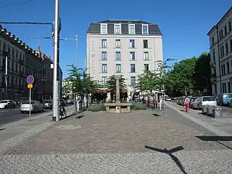 Gesamtansicht des Platzes