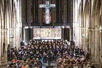 Der Philharmonische Chor Köln beim Konzert in der Kölner Minoritenkirche am 3. November 2024