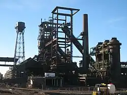 Reste der ehemals fünf Hochöfen auf Phoenix-West im Jahre 2008