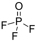 Strukturformel von Phosphoroxidfluorid