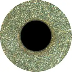 Photochemisch geätzte Lochblende mit einem Innendurchmesser von 90 Mikrometern