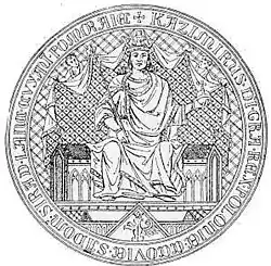 Das königliche Siegel von Kasimir dem Großen