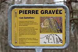 Informationstafel zum Pierre des Gottettes