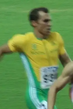 Pieter de Villiers – ausgeschieden als Siebter des ersten Halbfinals