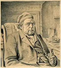 Pietro Krohn: Porträt des Politikers Ditlev Gothard Monrad, 1865