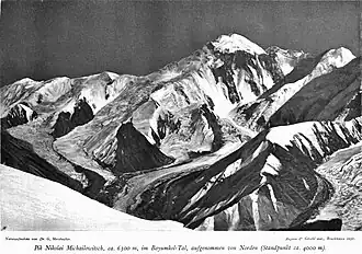 Pik Prschewalski (Aufnahme von Gottfried Merzbacher in 1902/03)