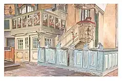 Innenansicht der St.-Johannis-Kirche zu Beginn des 20. Jahrhunderts