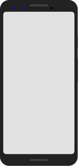 Vorderseite des Pixel 3 (schematische Darstellung)