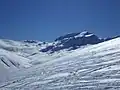 Piz Alv, aufgenommen von der Heidipiste (Skigebiet Savognin).