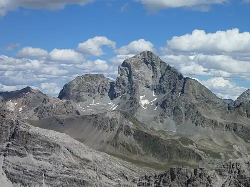 Piz Güglia, aufgenommen vom Piz Neir