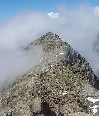 Piz Miez, aufgenommen vom Piz dil Crot