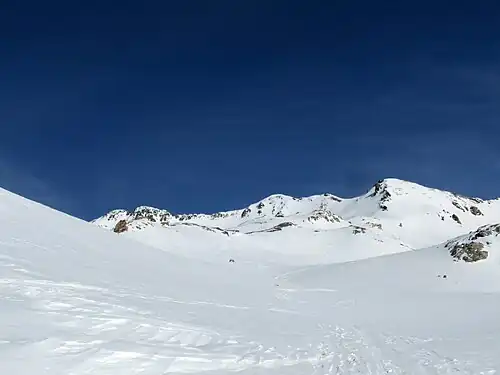 Piz Surgonda, aufgenommen von der Fuorcla Alva.