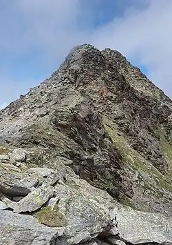 Piz dil Crot, aufgenommen vom Passo Crotto