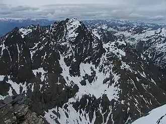 Pizzo di Coca vom Pizzo di Redorta aus gesehen.