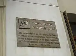 Plakette für Émile Chanoux in Aosta