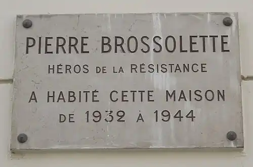 Nr. 123: Wohnort von Pierre Brossolette von 1932 bis 1944