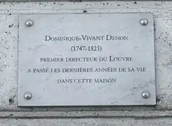 Plakette an Nr. 7: Dominique-Vivant Denon