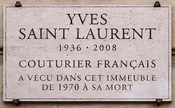 In Nr. 55 wohnte Yves Saint Laurent