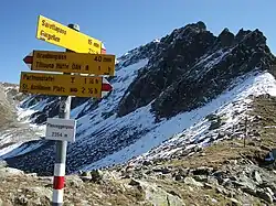 Plasseggenpass, Übergang östlich der Scheienfluh
